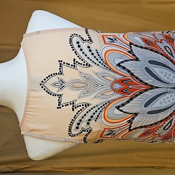 Elle Summer Chiffon Sleeveless Tunic Muted Pink - Picture 9 of 14